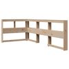 vidaXL Bookcase Bed without Mattress 90x200 cm Solid Wood Pine