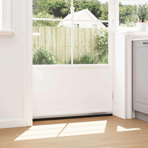 vidaXL Screw-on Door Brush Seals 2 pcs Silver 100 cm Aluminium Alloy