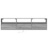 vidaXL TV Wall Cabinet with LED Grey Sonoma 180x31x45 cm