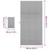 vidaXL Sports Towel Set 2 pcs Dark grey Fabric