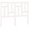 vidaXL Bed Headboard | White | Solid Pine Wood | 205.5x4x100 cm