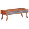 vidaXL Coffee Table Grey 110x50x40 cm Solid Wood