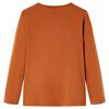 Kids' T-shirt with Long Sleeves Cognac 128