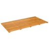 vidaXL Bath Mat Brown 100 x 53 x 2.5 cm Solid Acacia Wood