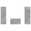 vidaXL TV Cabinet Set 5 pcs Concrete Grey Engineered Wood
