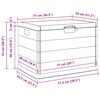vidaXL Garden Storage Box Anthracite 77.5 x 54.5 x 53 cm Plastic