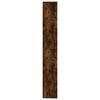 vidaXL Book Cabinet Smoked Oak 155x24x160 cm