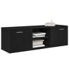 vidaXL TV Cabinet Black Oak 120x34x37 cm Engineered Wood