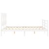 vidaXL Bed Frame without Mattress White 160x200 cm Solid Wood