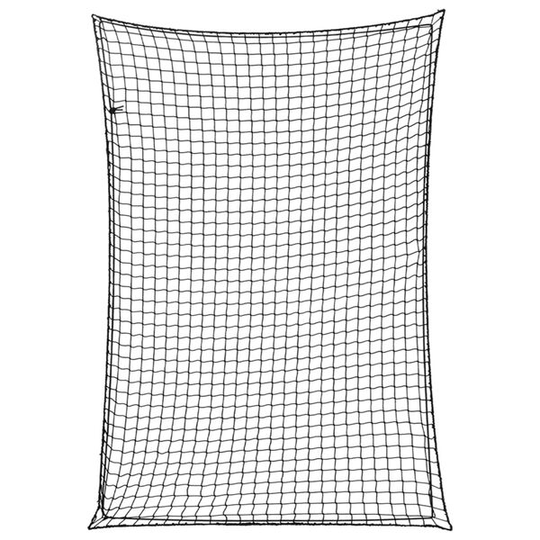 vidaXL Trailer Net with Elastic Rope Black 5x3.5 m PP