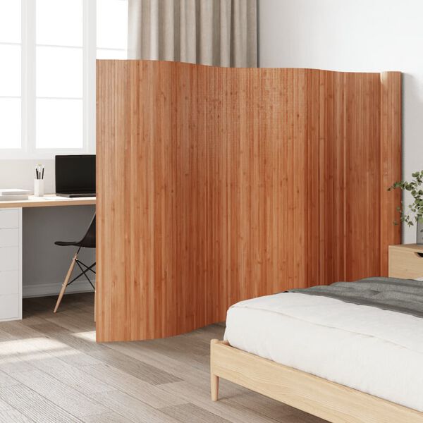 vidaXL Room Divider Brown 165x800 cm Bamboo
