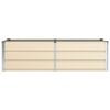 vidaXL Planter Ivory 160 x 80 x 45 cm Steel