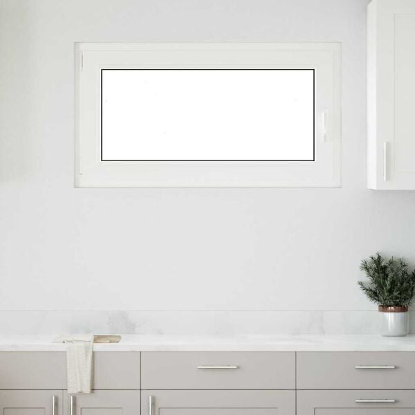 vidaXL Basement Window "RISOR" 110x50 cm Tilt&Turn DIN Left Anthracite