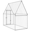 vidaXL Chicken Cage Silver 200x100x190 cm Galvanised Steel