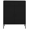 vidaXL Storage Cabinet Black 80x35x101.5 cm Steel