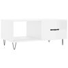vidaXL Coffee Table High Gloss White 90x50x40 cm Engineered Wood