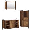 vidaXL Bathroom Cabinet Set 3 pcs Old Wood 40 x 36 x 109.5 cm