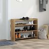 vidaXL Shoe Rack Artisan Oak 80x25x62 cm Engineered Wood
