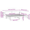 vidaXL Daybed with Trundle without Mattress 90x190 cm Single Solid Wood