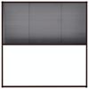vidaXL Plisse Insect Screen for Windows Aluminium Brown 120x120 cm