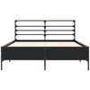vidaXL Bed Frame without Mattress Black 120x190 cm Small Double