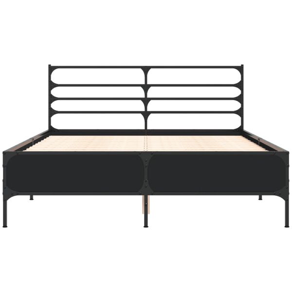 vidaXL Bed Frame without Mattress Black 120x190 cm Small Double