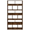 vidaXL Room Divider Smoked Oak100x33x187.5 cm Engineered Wood