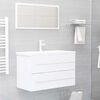 vidaXL 2 Piece Bathroom Furniture Set White Engineered Wood