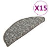 vidaXL Carpet Stair Treads 15 pcs Anthracite 65x21x4 cm