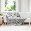 vidaXL Faux Rabbit Fur Blanket Olite 4 pcs Grey 150 x 220 cm Polyester