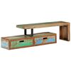 vidaXL TV Stand (118-200)x30x40 cm Solid Wood Reclaimed