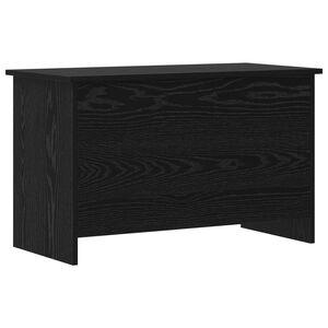 vidaXL Storage Chest Black Oak 80 x 40 x 50 cm Engineered Wood
