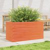 vidaXL Garden Planter Wax Brown 90x40x46 cm Solid Wood Pine
