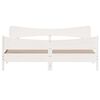 vidaXL Bed Frame without Mattress White 200x200 cm Solid Wood Pine