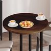 vidaXL Table Top Dark Brown &Oslash; 70 x 2.5 cm Solid Oak Wood