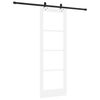 vidaXL Sliding Door ORKDAL White and Black 73.5 x 211 cm