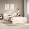 vidaXL Bookcase Bed without Mattress White 140x200cm Solid Wood Pine