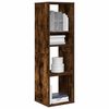 vidaXL Book Cabinet Smoked Oak 34x31x112 cm Engineered Wood