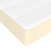 vidaXL Pocket Spring Bed Mattress Medium Cream 90x190x20 cm Faux Leather
