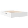vidaXL Bed Frame without Mattress White 120x200 cm Engineered Wood