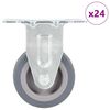 vidaXL 24 pcs Fixed Casters 50 mm