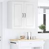 vidaXL Kitchen Cabinet with Shelf High Gloss White 80 x 31 x 80 cm