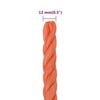 vidaXL Work Rope Orange 12 mm 50 m Polypropylene
