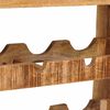 vidaXL Wine Rack Brown 80 x 45 x 33 cm Solid Rough Mango Wood