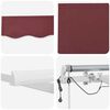 vidaXL Automatic Retractable Awning with LED Burgundy 450x300 cm