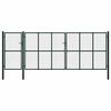 vidaXL Fence Gate with Lock Green 175 cm Steel