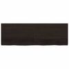 vidaXL Table Top Dark Brown 180x60x(2-6) cm Treated Solid Wood Oak