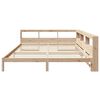 vidaXL Bookcase Bed without Mattress 200x200 cm Solid Wood Pine