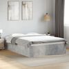 vidaXL Bed Frame without Mattress Concrete Grey 135x190 cm Double
