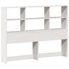 vidaXL Bookcase Bed without Mattress White 140x200 cm Solid Wood